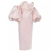 puff sleeve formal dress-elegant puff sleeve dress, types of sleeves dresses