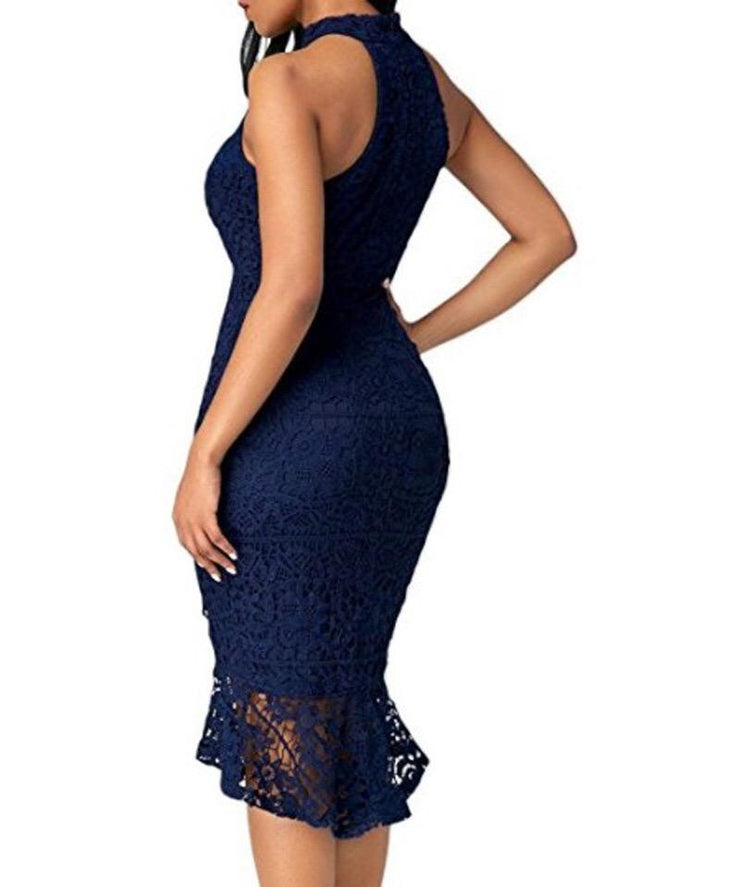 Sleeveless Lace Dress | NCFashions | |curvy dress| slim girl dress
