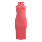 Pink Sleeveless Dress-NCFashions