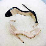 Buckle Belt PVC Woman Sandal |NCFashions | Heeled Sandals |Women Sandals | Ladies Transparent Shoes |Fashion shoes 